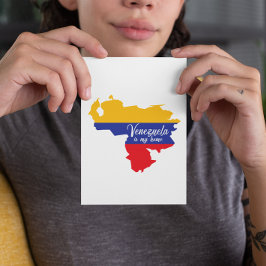 Venezuela is mijn thuis briefkaart