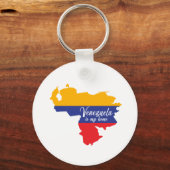 Venezuela is mijn thuis sleutelhanger (Voorkant)