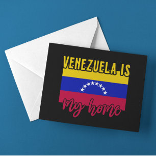 Venezuela is mijn thuisvlag briefkaart