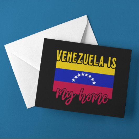 Venezuela is mijn thuisvlag briefkaart