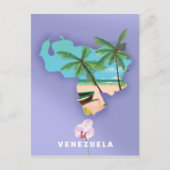 Venezuela-kaart Briefkaart (Voorkant)