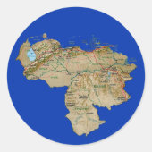 Venezuela Kaart Sticker (Voorkant)