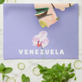 Venezuela-kaart Theedoek (Gevouwen)