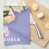 Venezuela-kaart Theedoek (Quarter Fold)