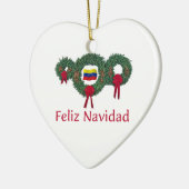 Venezuela Kerstmis 2 Keramisch Ornament (Links)