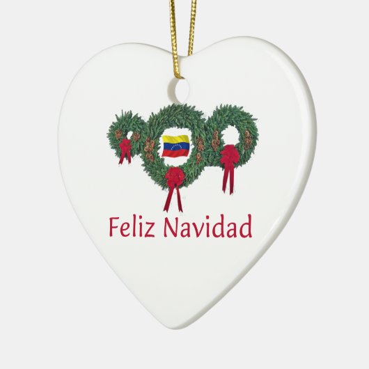 Venezuela Kerstmis 2 Keramisch Ornament (Links)