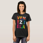 Venezuela kleurrijk t-shirt (Voorkant volledig)