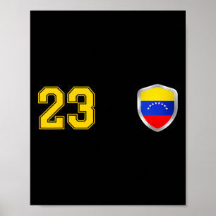 Venezuela - La Vinotinto Team Voetbalontwerp Voor Poster