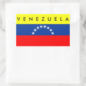 Venezuela Land Vlag Natie Symbool Naam Tekst Rechthoekige Sticker (Tas)