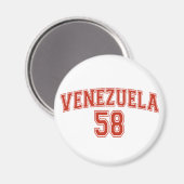 Venezuela Landcode Magneet (Voorkant / Achterkant)