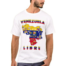Venezuela Libre - Gratis Venezuela kaart T-shirt