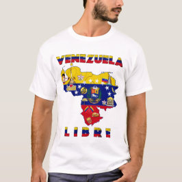 Venezuela Libre - Gratis Venezuela kaart T-shirt