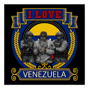 Venezuela Libre Maduro Live Gevangen T-shirt Perfect Poster