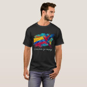 Venezuela libre – Orgullo venezolano 🇻🇪 T-shirt (Voorkant volledig)