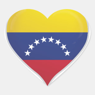 Venezuela liefde vlag trots hart sticker