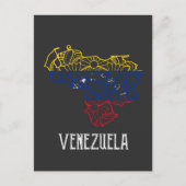 Venezuela Mandala Map Briefkaart (Voorkant)