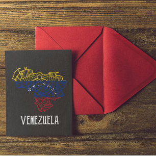 Venezuela Mandala Map Briefkaart