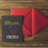 Venezuela Mandala Map Briefkaart