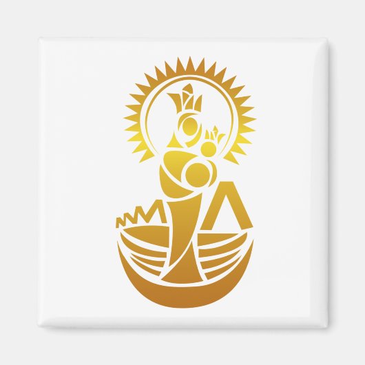 Venezuela Maracaibo Virgen Chinita Chiquinquira Magneet (Voorkant)