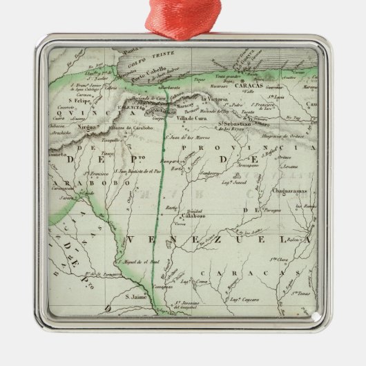 Venezuela Metalen Ornament (Voorkant)