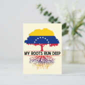 Venezuela Mijn wortels zijn een diepe Venezolaanse Briefkaart (Staand voorkant)