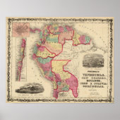 Venezuela, New Granada en Ecuador Poster (Voorkant)