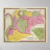 Venezuela, New Grenada en Equador Poster (Voorkant)