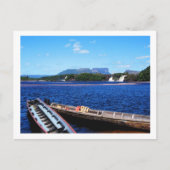 Venezuela Oerwoud Landschap met Boats Briefkaart (Voorkant)