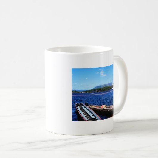 Venezuela Oerwoud Landschap met Boats Koffiemok (Voorkant rechts)