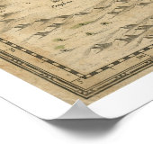 Venezuela op Hondius Map - 1630 Poster (Hoek)