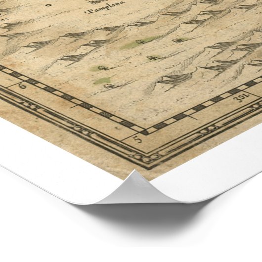 Venezuela op Hondius Map - 1630 Poster (Hoek)