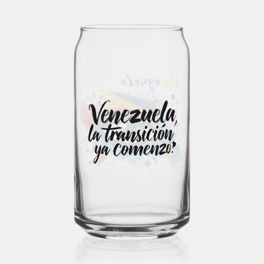 Venezuela | Orgullo Venezolano Blikvorm Glas (Achterkant)