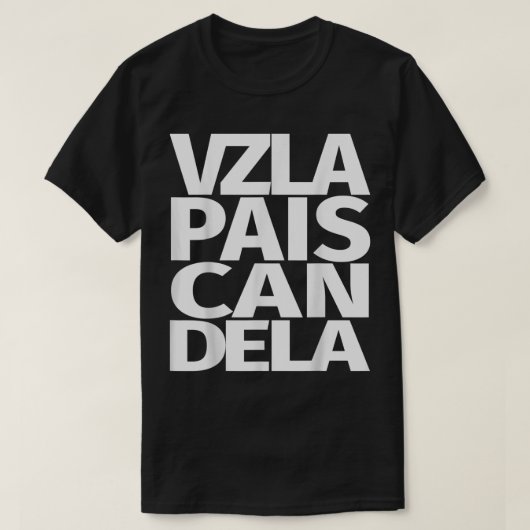 Venezuela Pais Candela Venezelan T-shirt (Design voorkant)