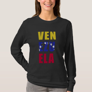 Venezuela Pride Venezolaanse roots vlag Trots op h T-shirt