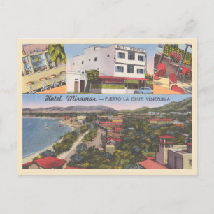 Venezuela  Puerto La Cruz Hotel jaren 1940 Briefkaart