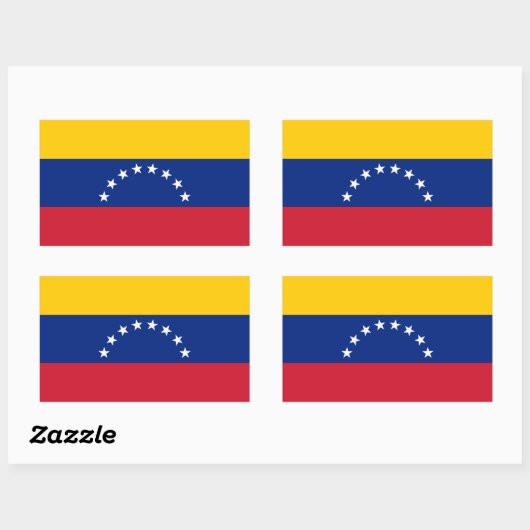Venezuela Rechthoekige Sticker (Vel)