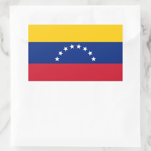 Venezuela Rechthoekige Sticker (Tas)