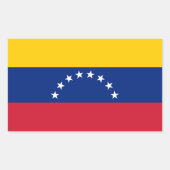 Venezuela Rechthoekige Sticker (Voorkant)