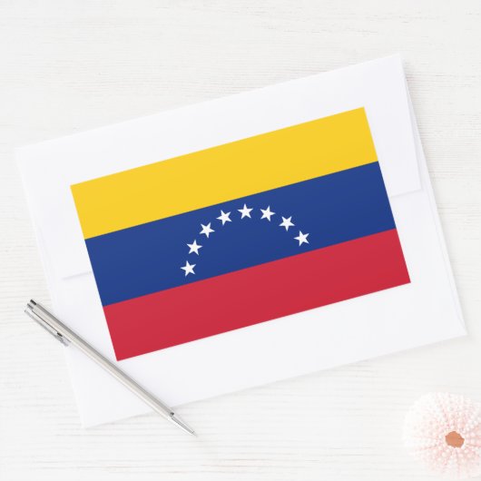 Venezuela Rechthoekige Sticker (Envelop)