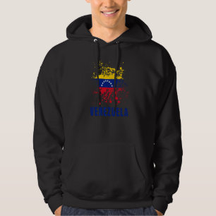 Venezuela Retro Vintage Aquarellen Sport Venezuela Hoodie