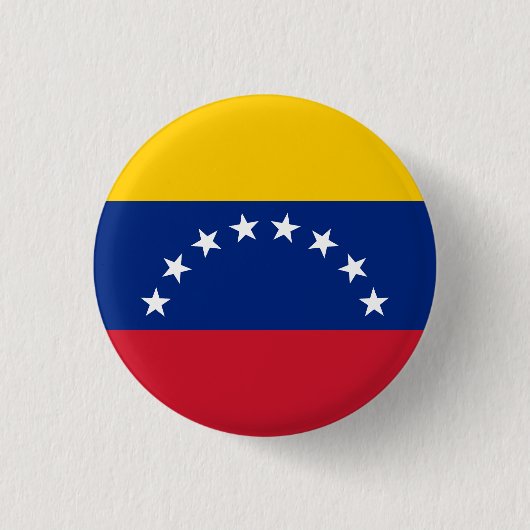 Venezuela Ronde Button 3,2 Cm (Voorkant)