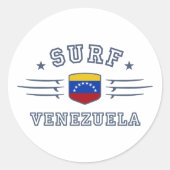 Venezuela Ronde Sticker (Voorkant)