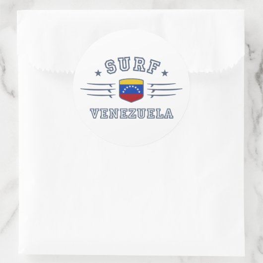 Venezuela Ronde Sticker (Tas)