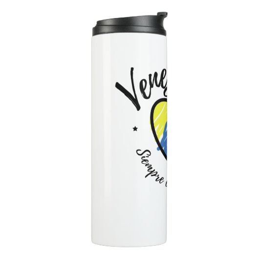 Venezuela Siempre En Mi Corazon Reismok Thermosbeker (Gedraaid links)