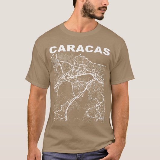 Venezuela Souvenir Caracas City Street gift T-shirt (Voorkant)