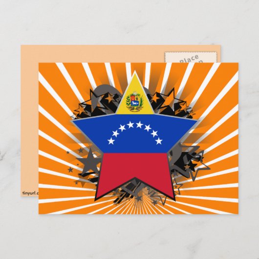 Venezuela Star Briefkaart (Voorkant / Achterkant)