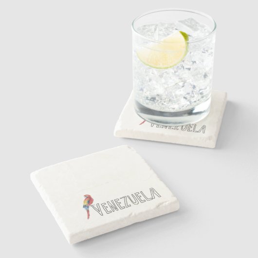 Venezuela Stenen Onderzetter (Zijkant)