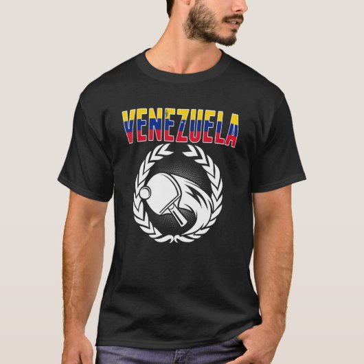 Venezuela Tennis Venezolaanse pingpong Suppo T-shirt (Voorkant)