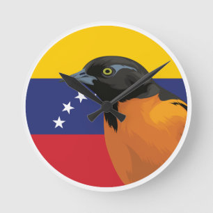 Venezuela Troupial Venezolaanse Nationale Dierenvl Ronde Klok