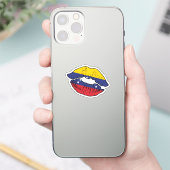 Venezuela Venezolaanse lippenstift liefde vlag Sticker (Telefoon)